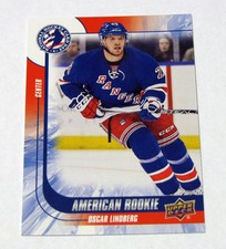 2016 National Hockey Card Day OSCAR LINDBERG #10 American Rookie NY Rangers