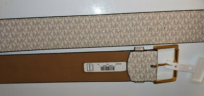 MICHAEL KORS Monogram Logo 2” Stretch Elastic Waist Belt W 