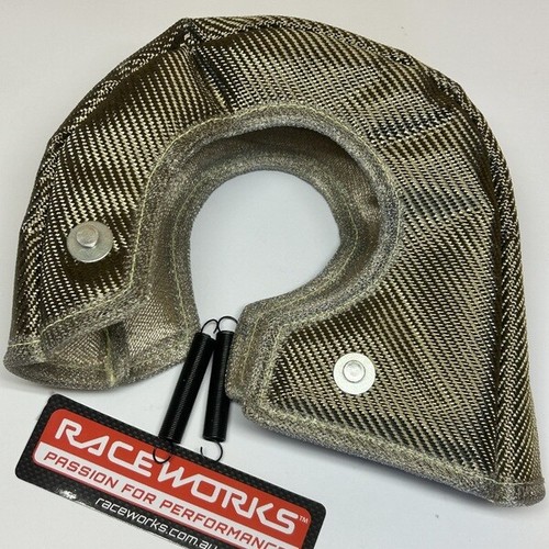 Turbo beanie for GT42 T04 external gate Titanium blanket Raceworks RWM-048R - Picture 2 of 6