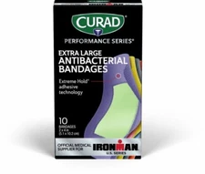Curad Perform Series Antibacterial XL 1 size 10ct
