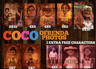Coco Ofrenda Photos, PRINTABLE DIY, Coco Altar Photos, Coco Theme, Coco ...