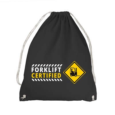 Beware Forklift Certified Turnbeutel - Gabelstapler Staplerschein Führerschein