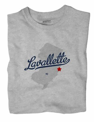 Lavallette New Jersey NJ T-Shirt MAP