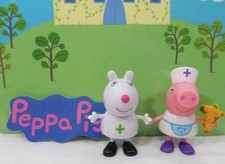  JazWares Peppa Pig Hospital Nurse Peppa Pig  Suzy Sheep Figures
