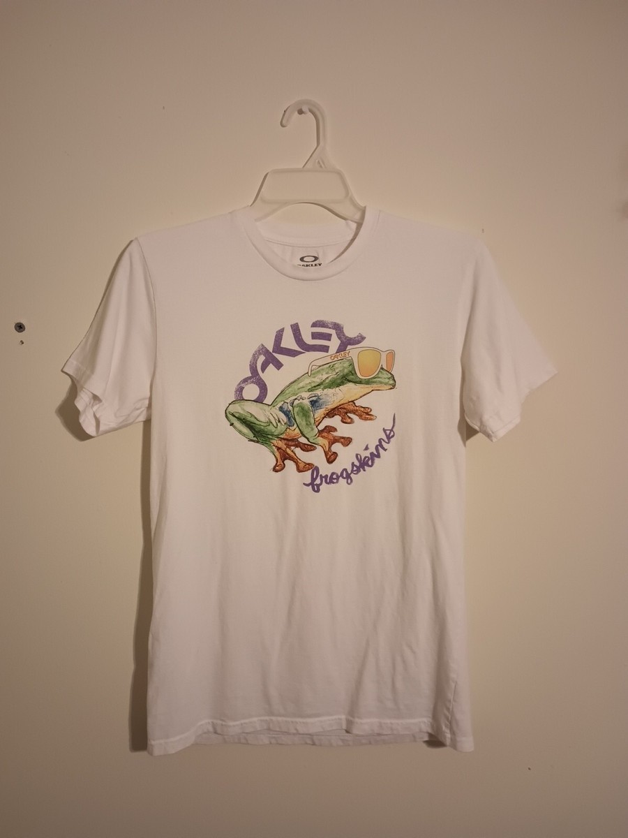 Oakley Men's JUPITER FROGSKIN Logo SS Tee Shirt WHITE M Medium | eBay