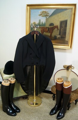 Rare Unworn Ladies Bespoke Frank Hall Black Swallowtail (Tails) Dressage/ Show