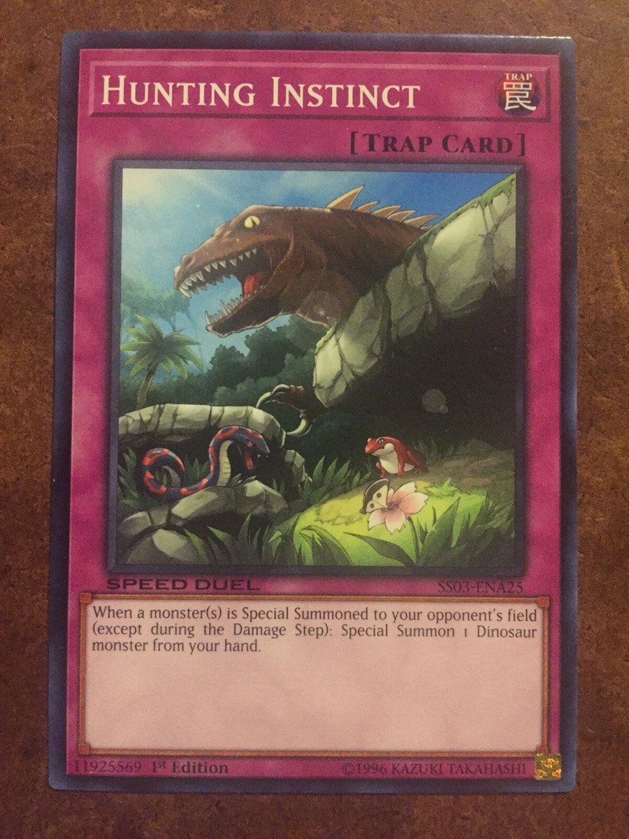 Hunting Instinct Trap Card SS03-ENA25 Yugioh Speed Duel Trading Card | eBay Hunting Instinct Trap Card SS03-ENA25 Yugioh Speed Duel Trading Card | eBay