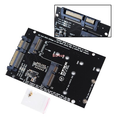 NGFF M.2 B+M KEY or mSATA SSD to SATA III 3 Board Adapter Card Replacement