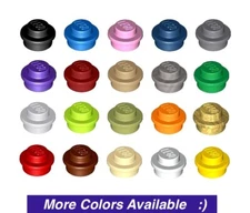 Lego 1x1 Plate Round Dots Mosaic You Choose Colors and Qty Trans Colors also NEW