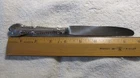 English Gadroon Gorham Sterling Handle, Stainless Blade Dinner Knife 8 7/8" Fren