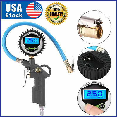 #ad Digital Car Truck Vehicle Air Tire Pressure Inflator Gauge LCD Dial Meter Tester $17.99