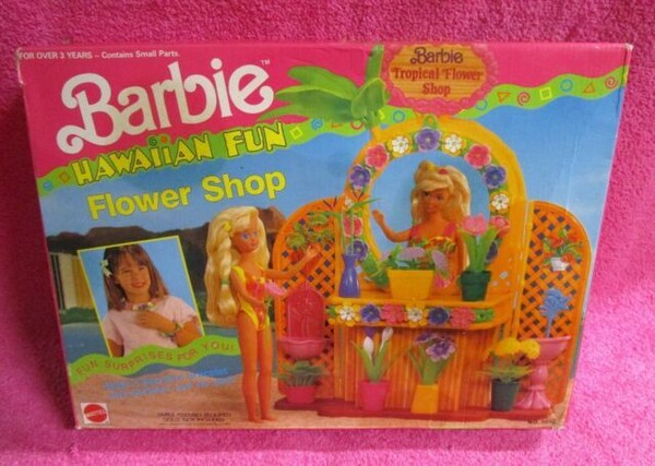 barbie flower shop