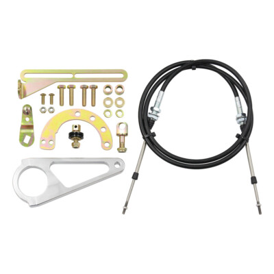 2'' Transmission Cable Column Shift Linkage Kit Fit for GM TH350 4L60 4L80E 700R4