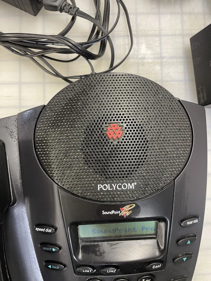 POLYCOM SoundPoint Pro SE-225 Conference Speakerphone 2201-06325-001 2 Line - Image 3 of 4