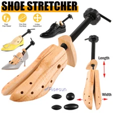 1pc 2-Way Wooden Adjustable Shoe Stretcher Expander Men Women Boot Size US 10-13