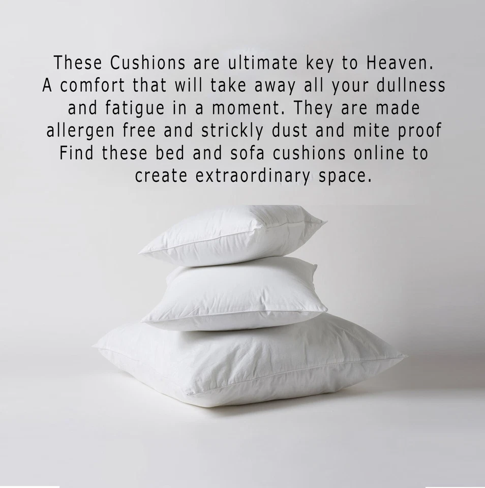 Pack of 4 Extra Deep Filed All Sizes Cushion Pads Inserts Fillers Scatters - Image 3 of 4