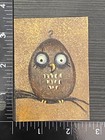 Charlene Murray Zatloukal Signed Original Painting Canvas Owl "Hoot" Rustic Goth — photo 6