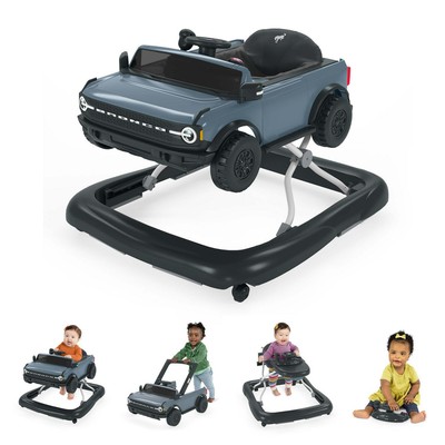 Ford Bronco 4-in-1 Blue Grey Baby Activity Walker with 4 Ways to Play by Bright