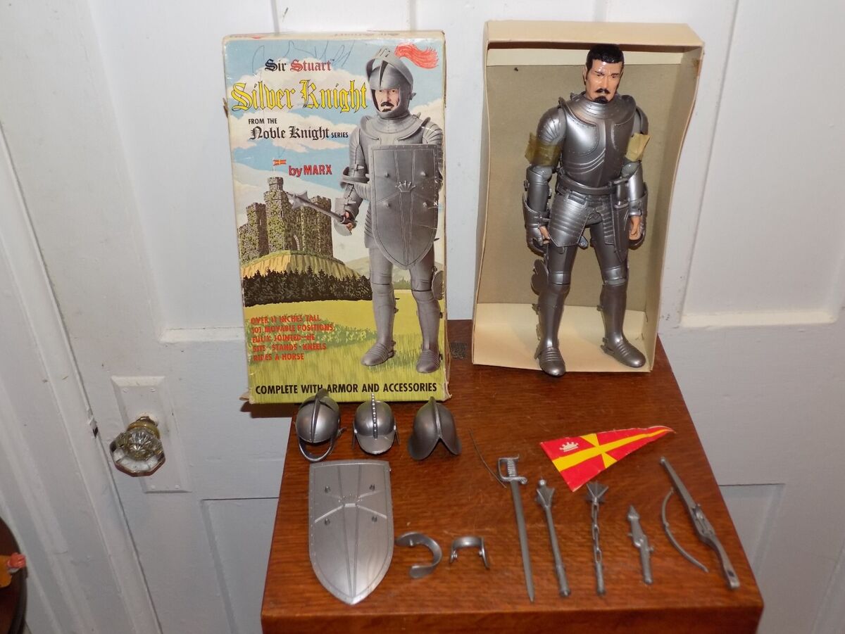 Vintage Marx Sir Silver Knight w/ Accessories in Box | eBay Vintage Marx Sir Silver Knight w/ Accessories in Box | eBay
