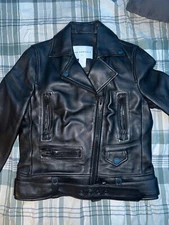 The Arrivals Leather Jacket Size Small 