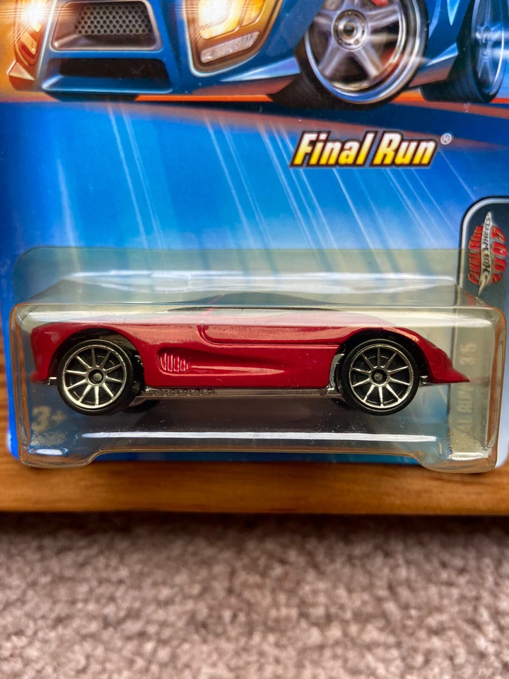 2005 Hot Wheels FINAL RUN dark red BUICK WILDCAT #073 moc 3/5 10sp - Image 2 of 4