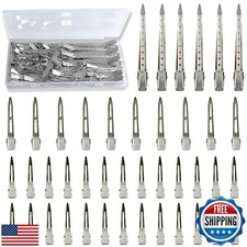 TseroFay 42Pcs Styling Hair Clips Set: Silver Metal Duck Billed Clips for Wom