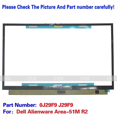 New For Dell Alienware Area-51M R2 LCD Bezel Front Cover Case B Shell ...