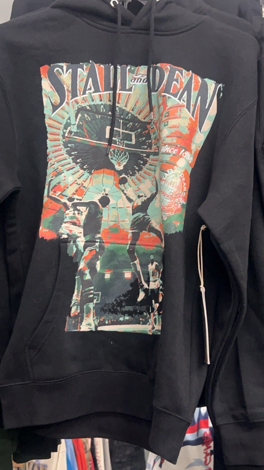 Stall&Dean Oversized Print Rebound Hoodie Medium 