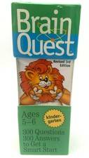 Brain Quest Revised 3rd Edition 300 Questions/Answers Kindergarten Ages 5-6 NEW