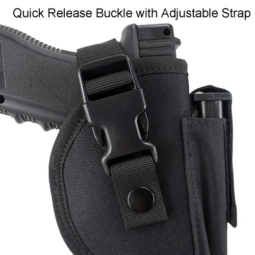 Tactical Right Hand Draw OWB Pistol Holster Belt Gun Holster with Magazine Pouch - Picture 8 of 12