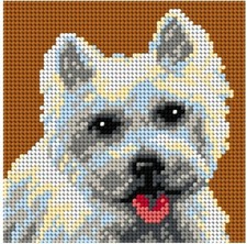 "My dog" Printed Canvas for Needlepoint Tapestry Gobelin Orchidea 2722D