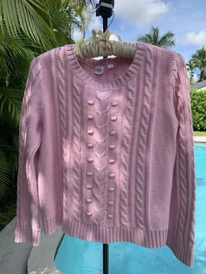 Gap kids girls xl 12. Girl Pink Knitted Sweater. Excellent And Gorgeous - Image 1 of 4