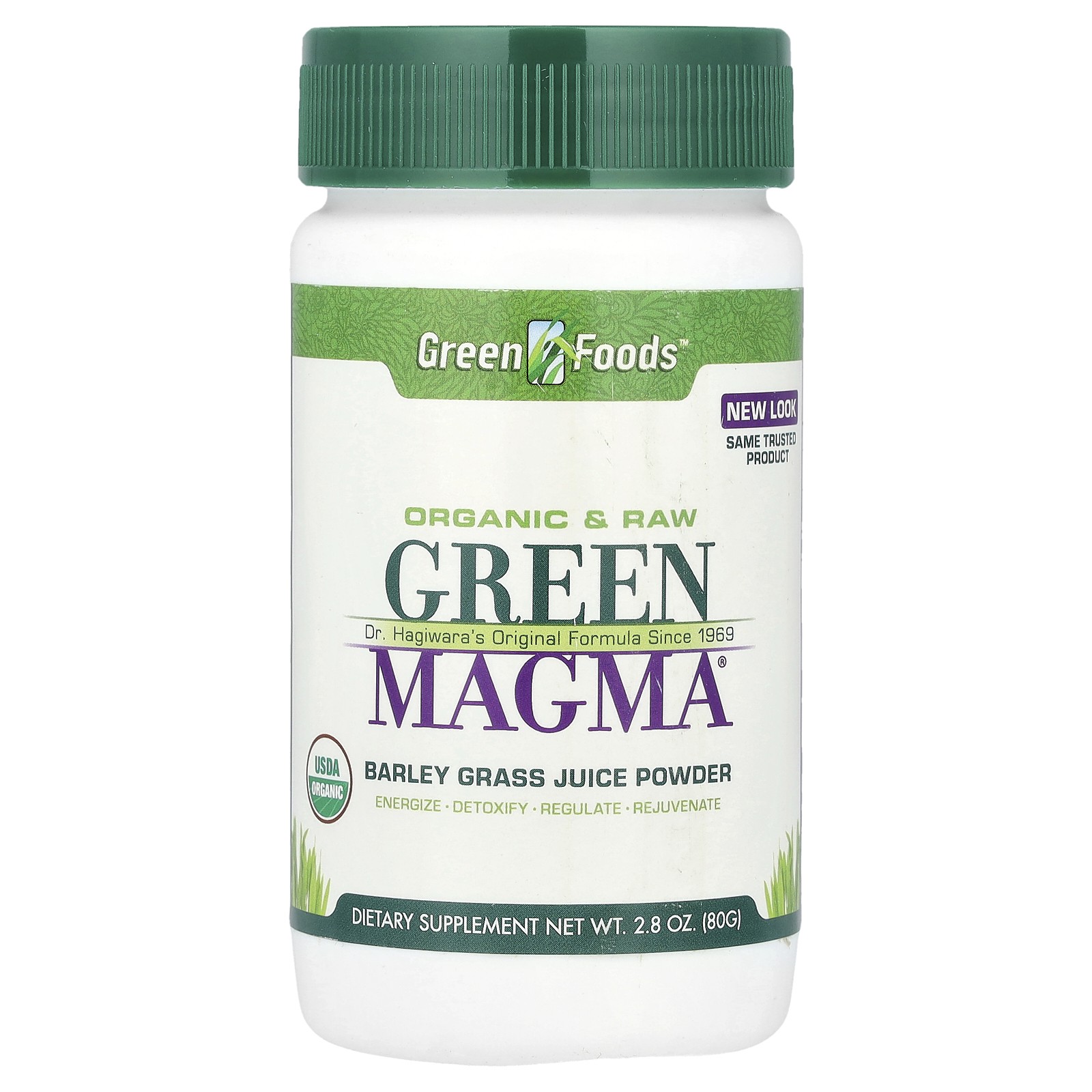 Green Foods Corporation Green Magma Barley Grass Juice 2 8 унций 80 г Без глютена