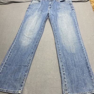 Ecko Unlimited Jeans Mens 36x32 Blue Straight Fit Streetwear Skater Denim Y2K