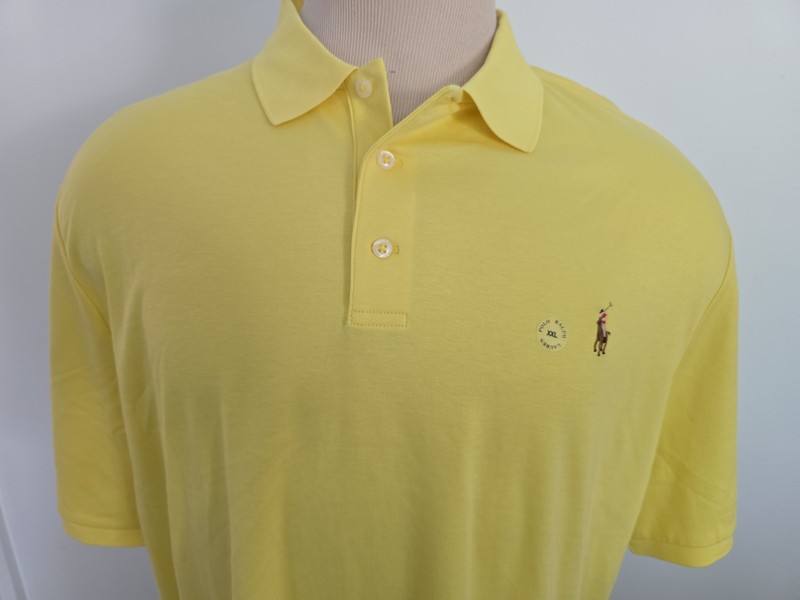 POLO RALPH LAUREN MEN'S NEW YELLOW CLASSIC  FIT POLO SHIRT SIZE XXL