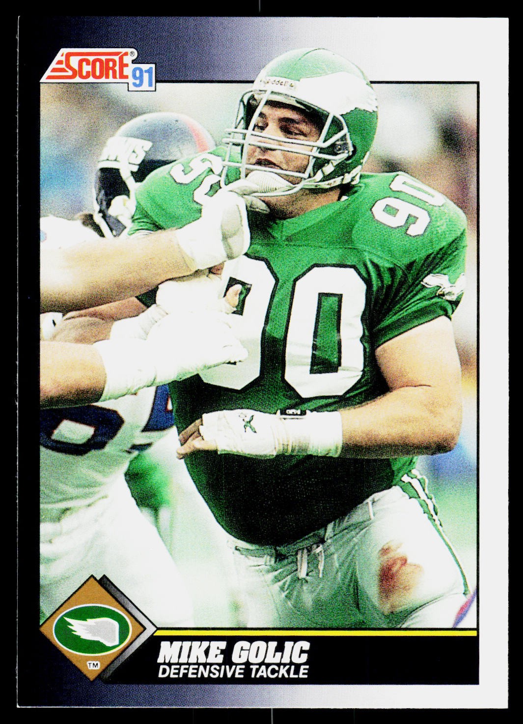 1991 Score Mike Golic #519 RC Rookie Philadelphia Eagles