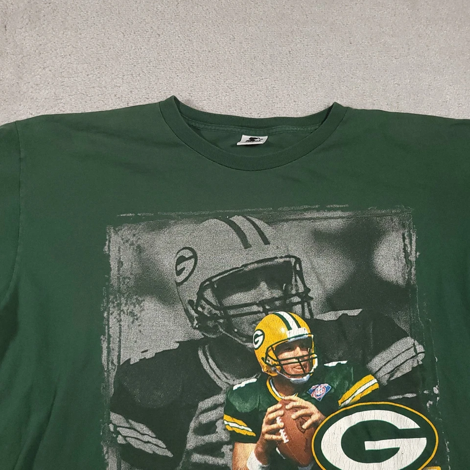 Camisa De Colección Green Bay Packers Para Hombres XL NFL Fútbol Brett Favre Starter Años 90 Foto 3 de 4