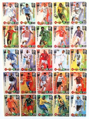 Panini Adrenalyn XL FIFA World Cup 2010 - Set 25 Star Player Trading Cards WM