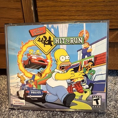 The Simpsons Hit & Run PC CD-ROM Software Jewel Case Complete Tested Vintage