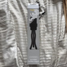 Heyday Portable Flexible Tripod for Smartphones  GoPro Mount - Black