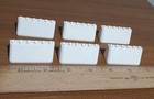 LEGO Soccer Set 3409 Parts Lot of 6 White Windscreen 2 x 6 x 2 Blank Custom  — photo 1