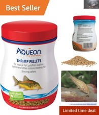All Life Stages Shrimp Pellets - 6.5oz Sinking Food for Goldfish Loaches