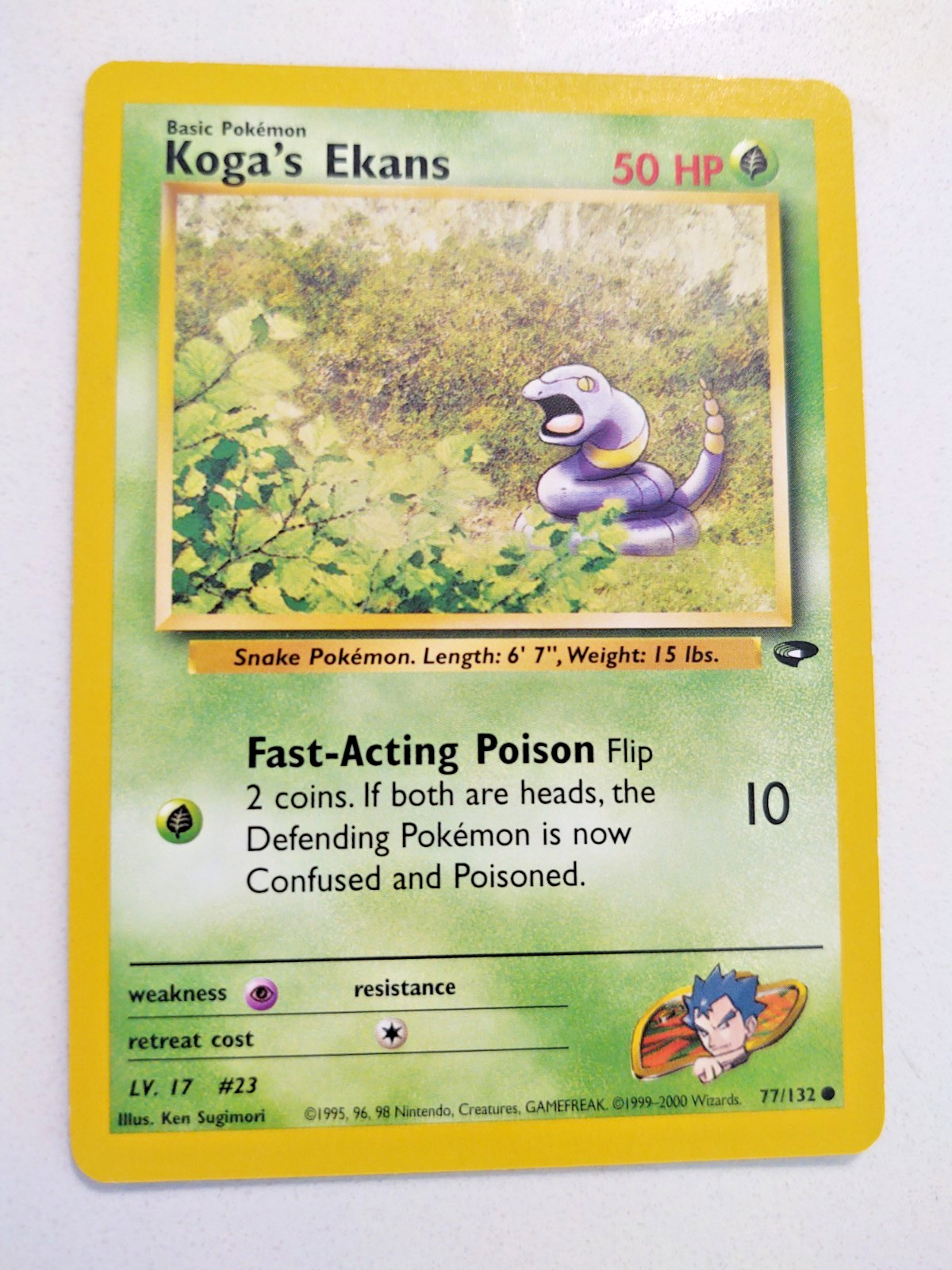 Pokémon TCG Koga's Ekans 77/132 Gym Challenge Regular