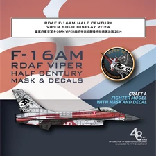 Galaxy G48095 1/48 RDAF F-16AM HALF CENTURY VIPER SOLO DISPLAY2024