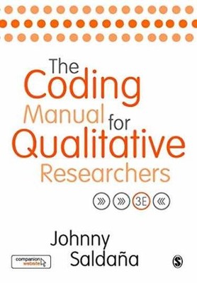 The Coding Manual for Qualitative - Paperback, by Saldaña Johnny - Very Good