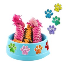 Glitter Dog Paw Stickers Sealing Labels Gift Wrapping Labels for Pet Party