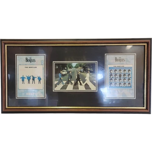 Beatles Framed Art Print Abbey Road Help A Hard Day's Night 70x30cm
