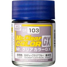 GSI Creos MR. HOBBY Mr. Clear Color GX GX Deep Clear Blue GX103 18ml Japan