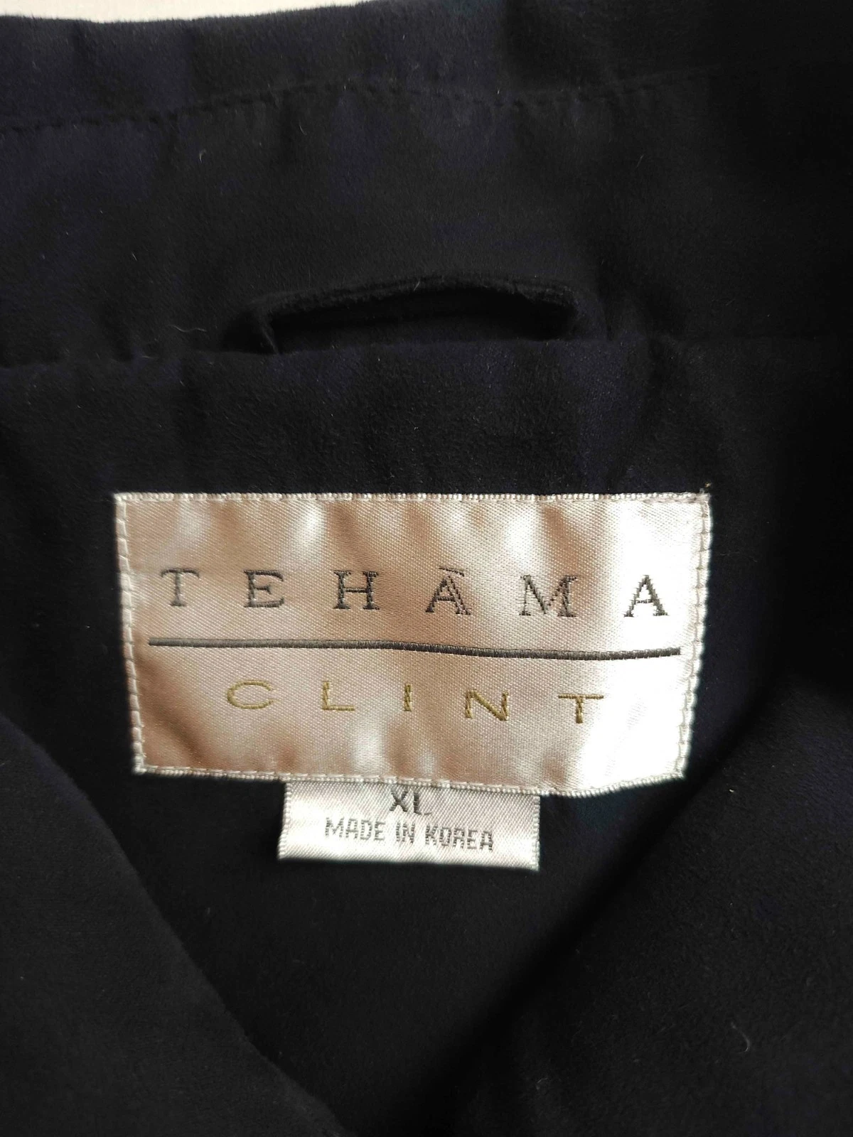 Vintage Tehama Clint Bomber Jacket Mens Size XL Black Full Zip Long Sleeves - product detail image 3