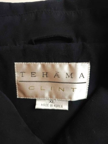 Vintage Tehama Clint Bomber Jacket Mens Size XL Black Full Zip Long Sleeves image 3